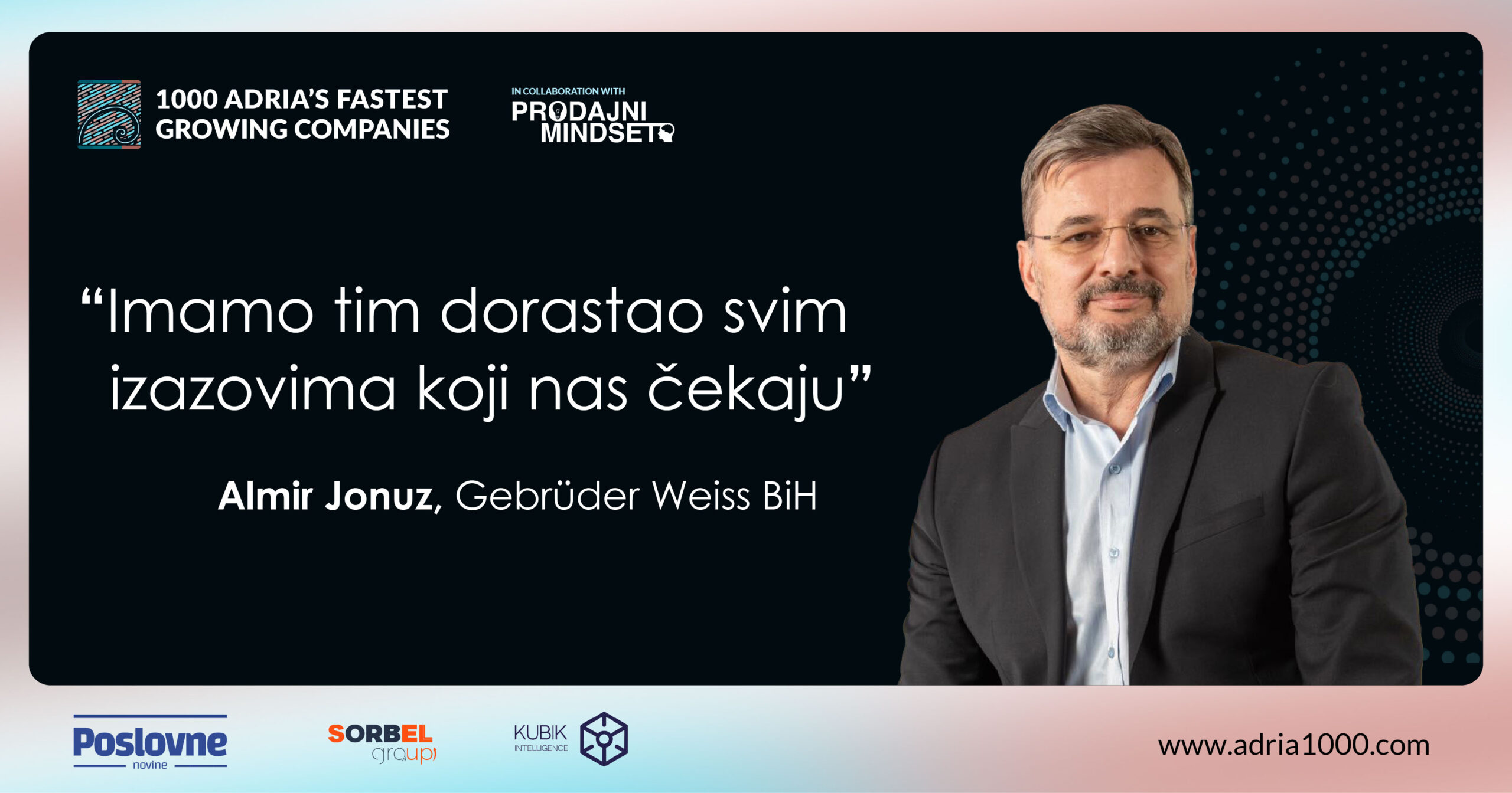Almir Jonuz, Gebrüder Weiss BiH: Imamo tim dorastao svim izazovima koji nas čekaju