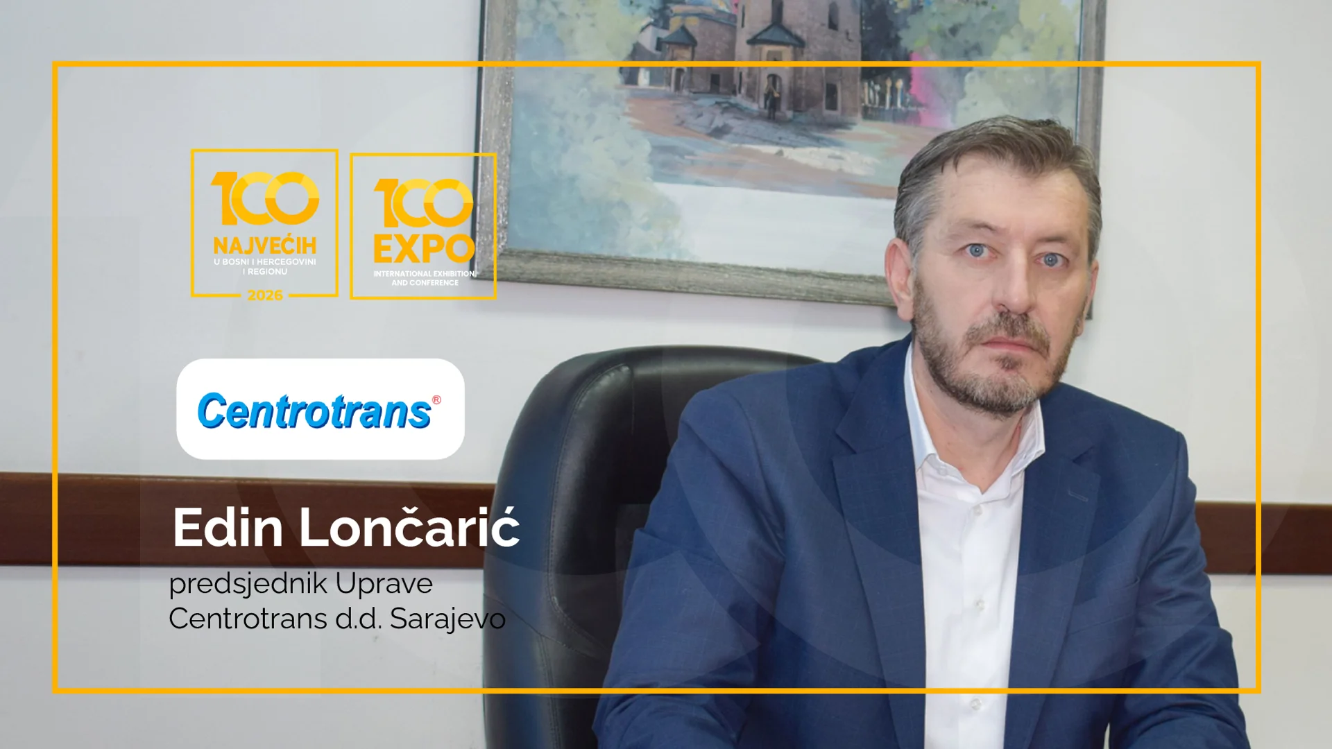 Edin Lončarić, predsjednik Uprave  Centrotrans d.d.  Sarajevo: Želimo biti prepoznati kao kompanija koja nudi kompletno rješenje mobilnosti